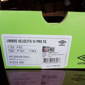 Umbro Velocita III PRO FG size 10.5